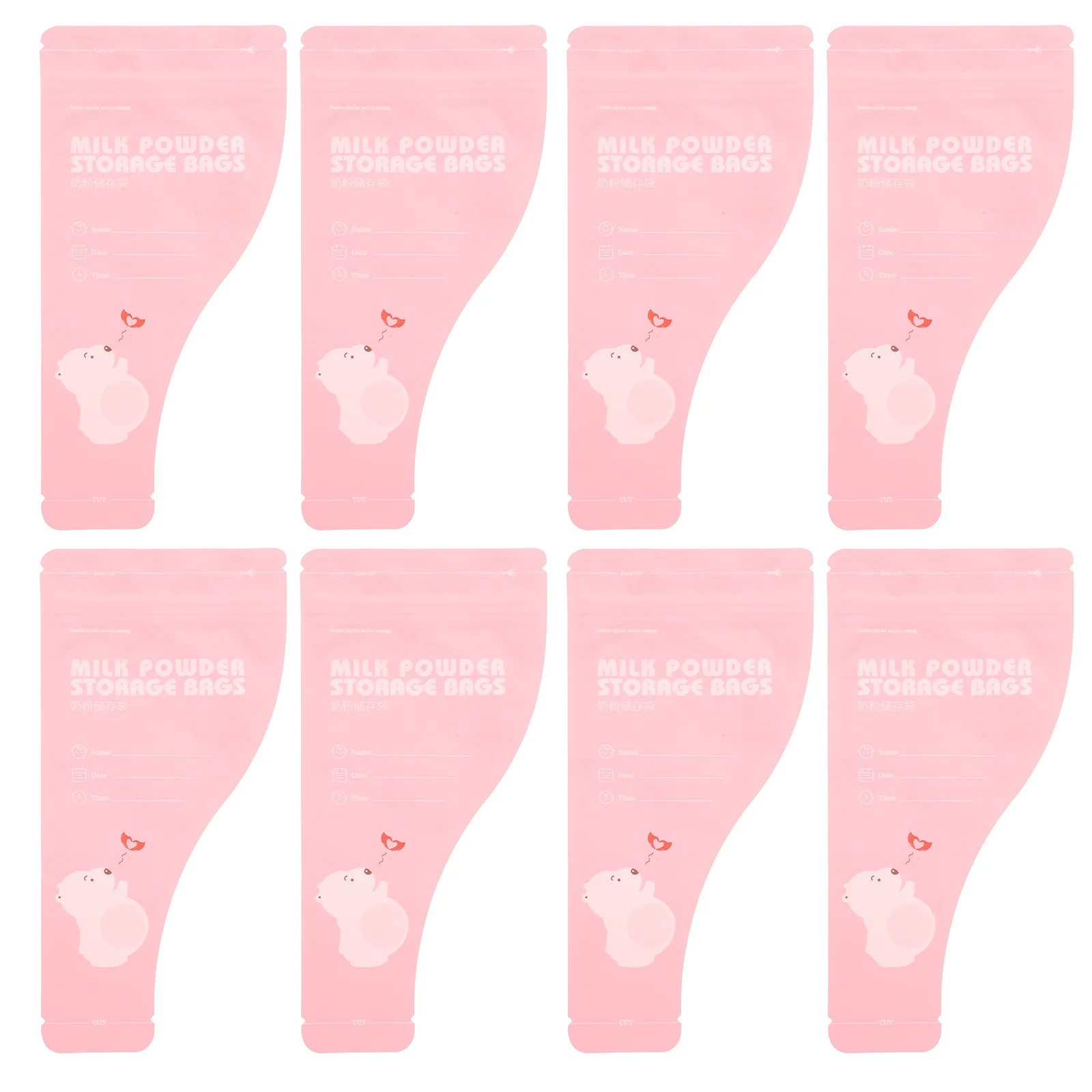 30 قطعة حقيبة تخزين مسحوق الحليب القابل للتصرف المحمولة صيغة الحقيبة للسفر المنزل Bpa خالية مانعة للتسرب حاوية خفيفة صغيرة #4