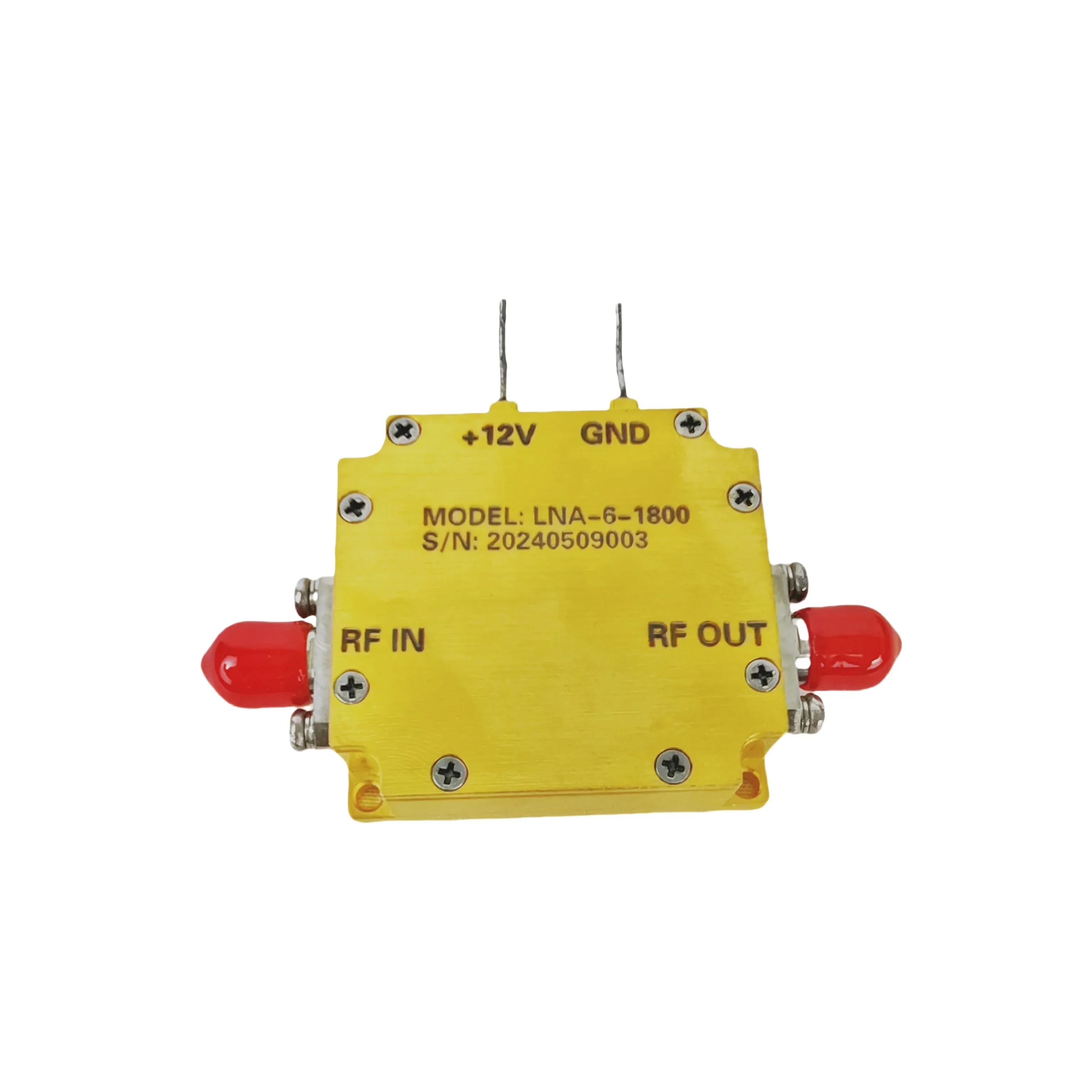 6-18GHz 30-60dB Gain Low Noise Figure Ultra Wideband Amplifier For Test and Measurement Equipment