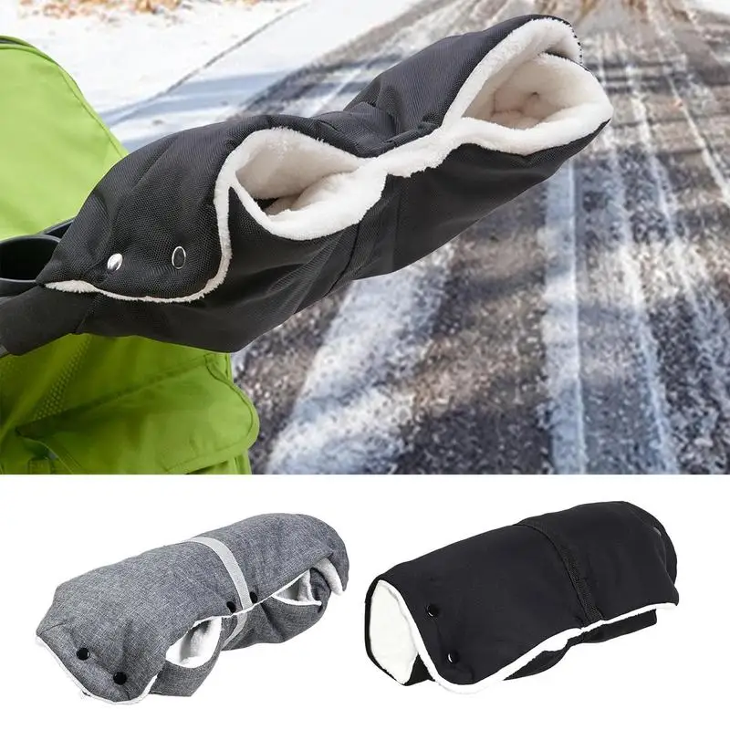 

Winter Baby Stroller Gloves Waterproof Hand Warmer Mittens Anti-Freeze Warm Gloves Extra Thicken Handle Cover Accessories