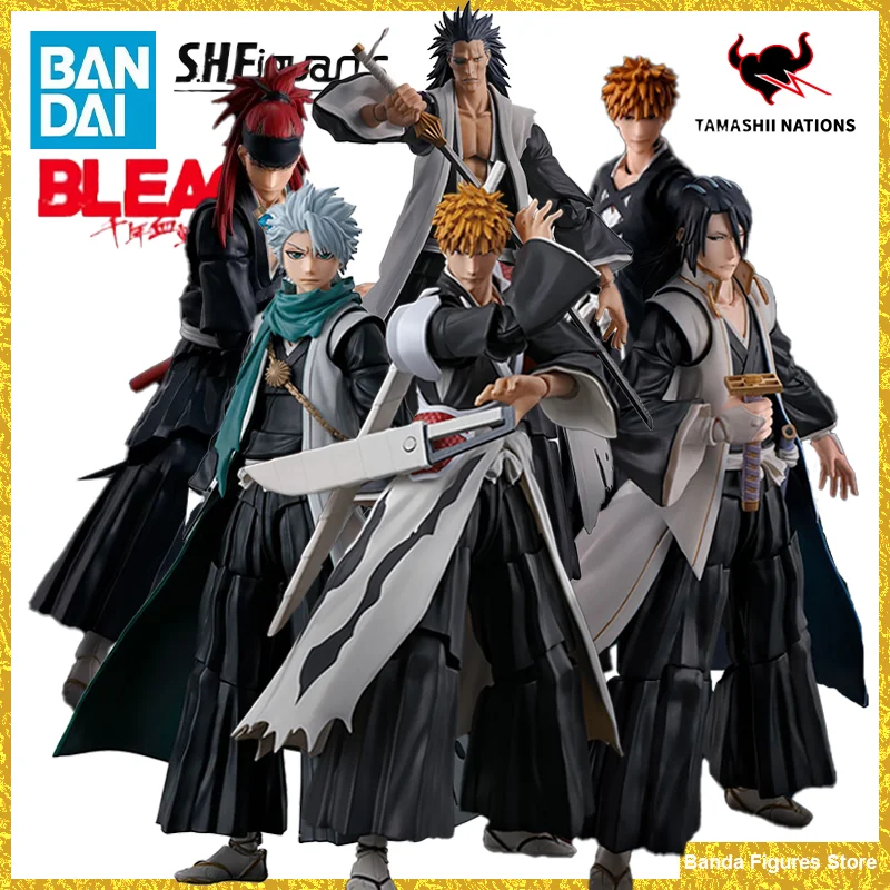 

Оригинальный Bandai S.H.Figuarts SHF Ichigo Kurosaki Kenpachi Zaraki Toshiro Hitsugaya Renji Abarai Byakuya Kuchiki в наличии игрушки