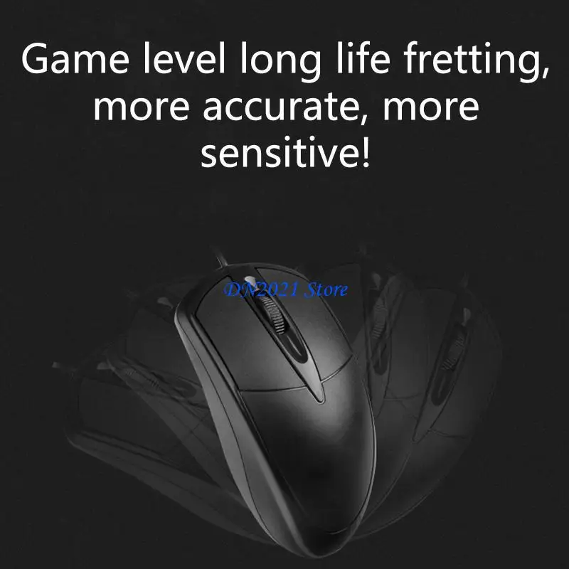 F3KE 3 Botões 1000DPI Mouse Óptico de Computador Mouse Gamer para PC Laptop Notebook