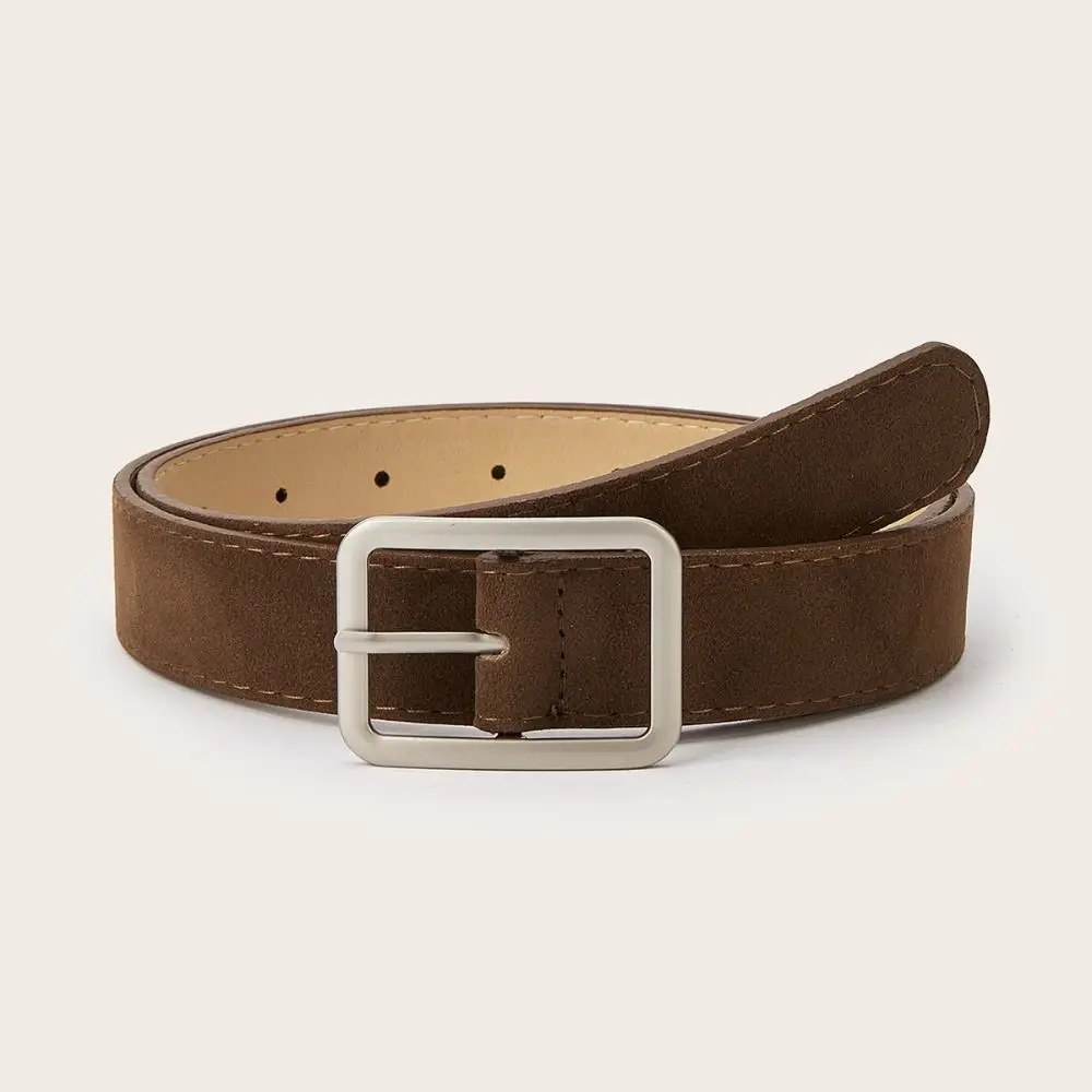 العصرية دبوس مشبك حزام جلد الغزال تصميم فاخر عارضة الأعمال حزام الخصر حزام الرجعية للنساء #4