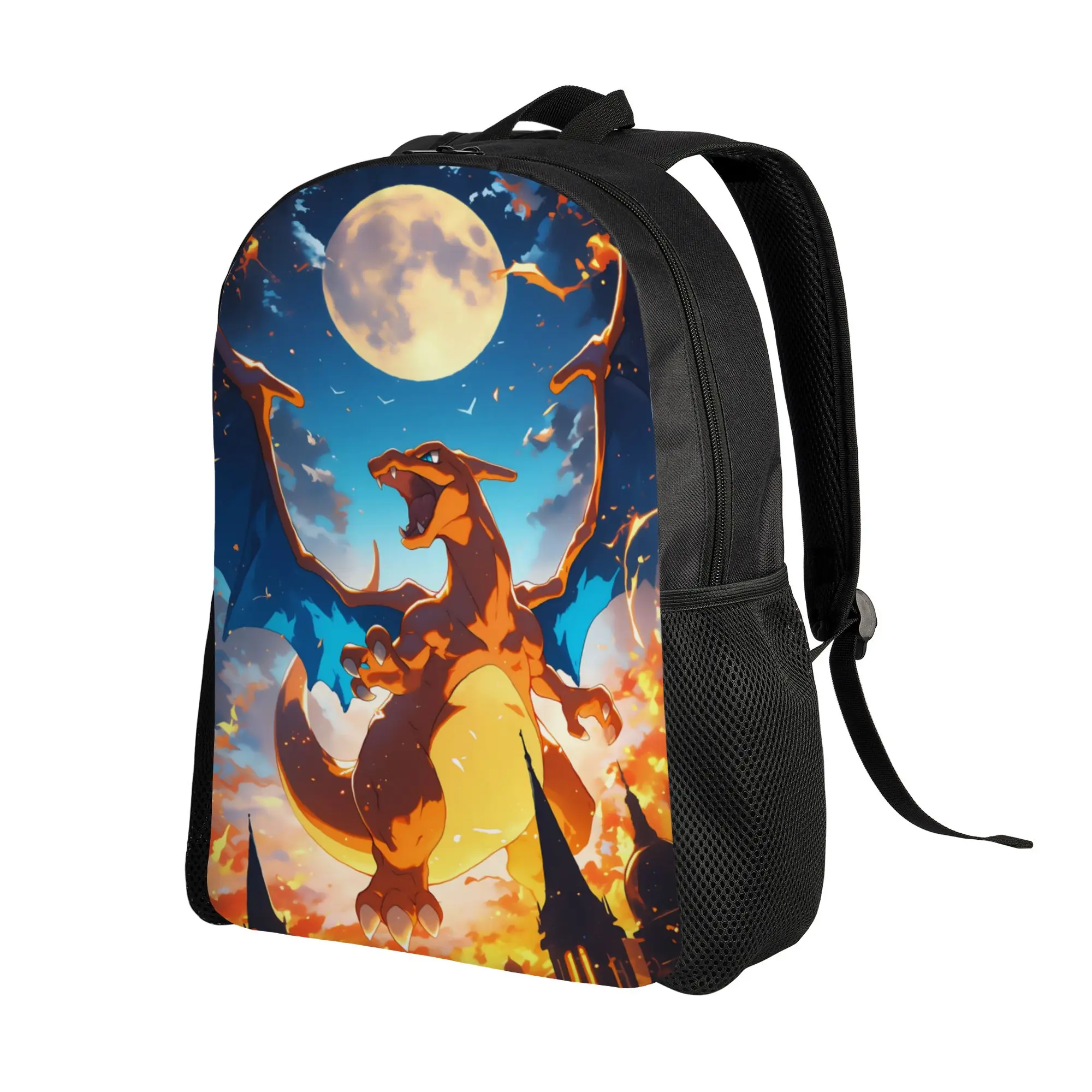 Fashion Backpacks Pokemon Backpack Daypack Charizard mochila School Zipper Closure Rucksack