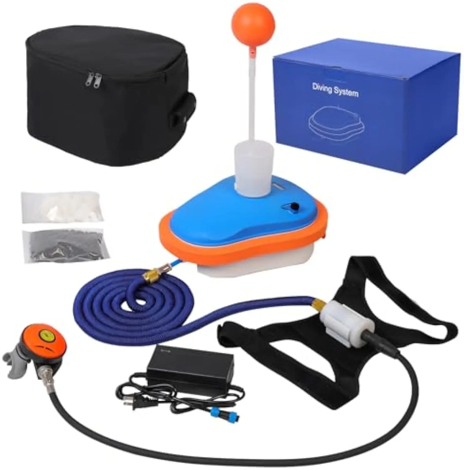 

TRIMIX 50Mins Breath 7Meters Depth Scuba Diving Ventilator Battery Replaced Air Freight Travel Tankless Air Compressor