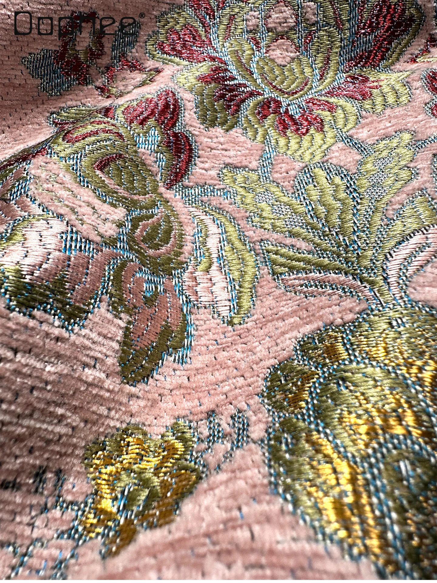 خمر الجاكار الثقيلة الديكور الأزهار التطريز منتصف طول معطف المرأة الراقية الأزياء جولة الرقبة فضفاضة خندق معطف الخريف جديد