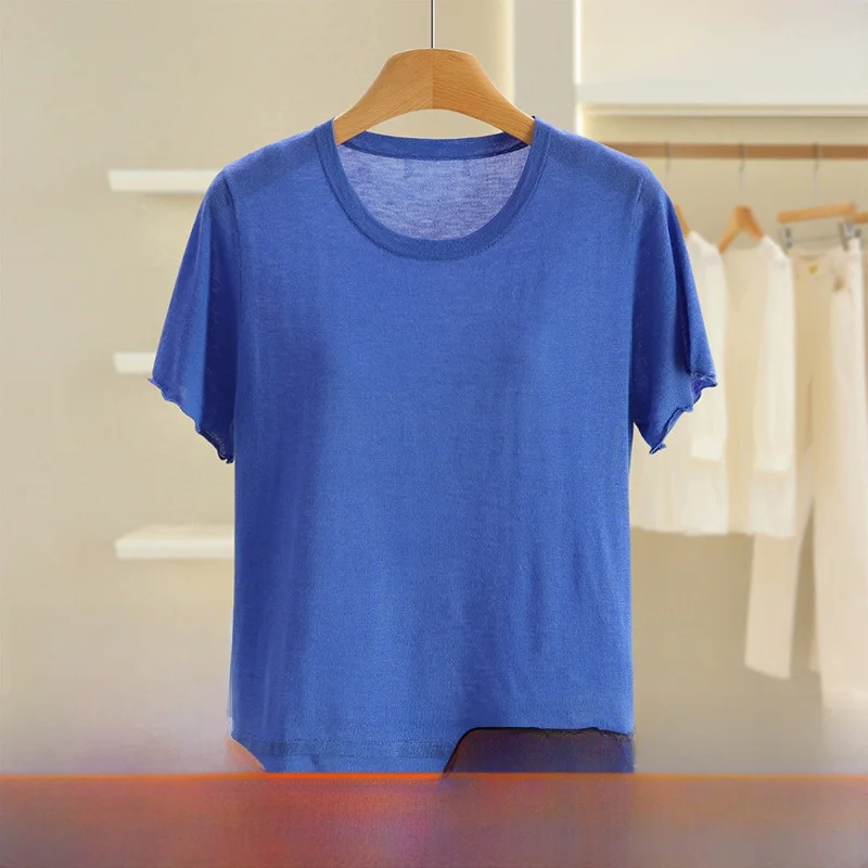 

Comfortable Lightweight Loose round Ne ort Sve Knitted Sweater for Women Breathable Soft Fabric Easy to Wear Autumn Top