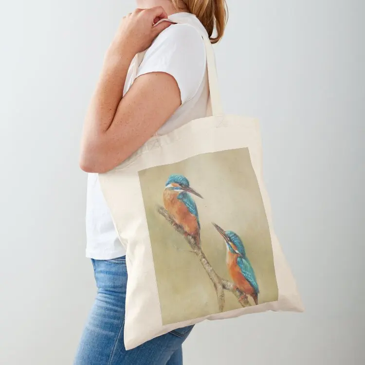 

Kingfishers - birds Tote Bag Gift bag canvas tote Large bags for women shopper bag women