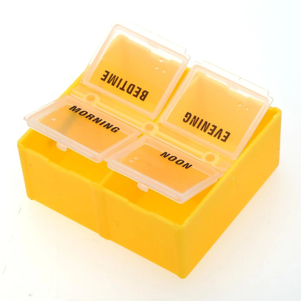 Rainbow 7 Days Pill Box Organizer Plastic Storage Box Container Portable Medicine Pill\'s Case Weekly Pillbox Hat for Tablets New