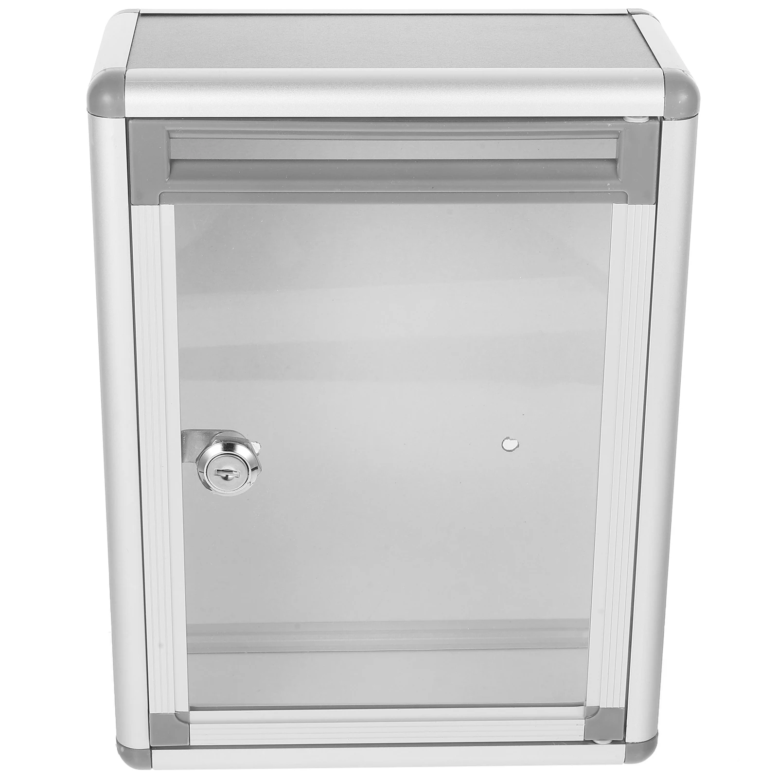 

1Set Letter Storage Box Aluminum Alloy Plastic Mail Collection Confidential Information Protection Wall Mountable Office Factory