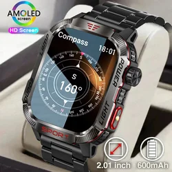 2024 Nieuwe Robuuste Militaire Fitness Smart Watch Mannen Gps Zaklamp Kompas 600Mah Batterij Voor Xiaomi Outdoor Sport Call Smartwatch
