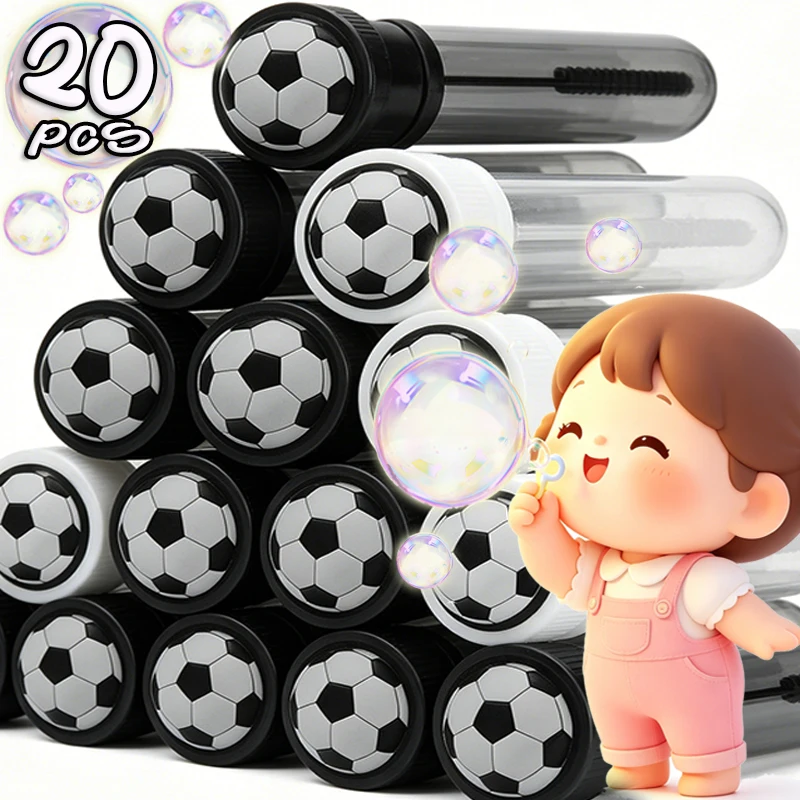 Varitas de Burbujas de Fútbol para Niños, Juguetes de Burbujas con Temática de Fútbol, Palitos de Burbujas de Jabón, Recuerdos de Cumpleaños, Artículos para Fiestas Deportivas