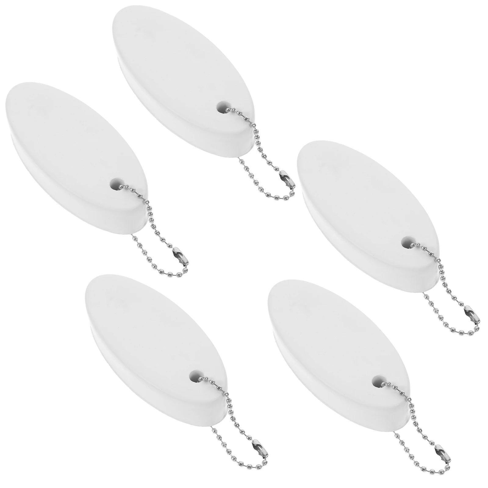 

5Pcs Floating Foam Keychains Oval Shape Bright Color Floating Key Water Sports Boat Fishing Kayaking Surfboard Pendant