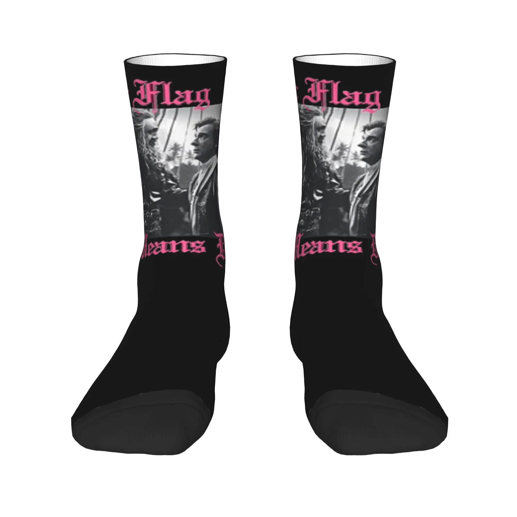 Our flag means death  Socks for Women Men Breathable  Soft Crew Socks Sweat Absorbing