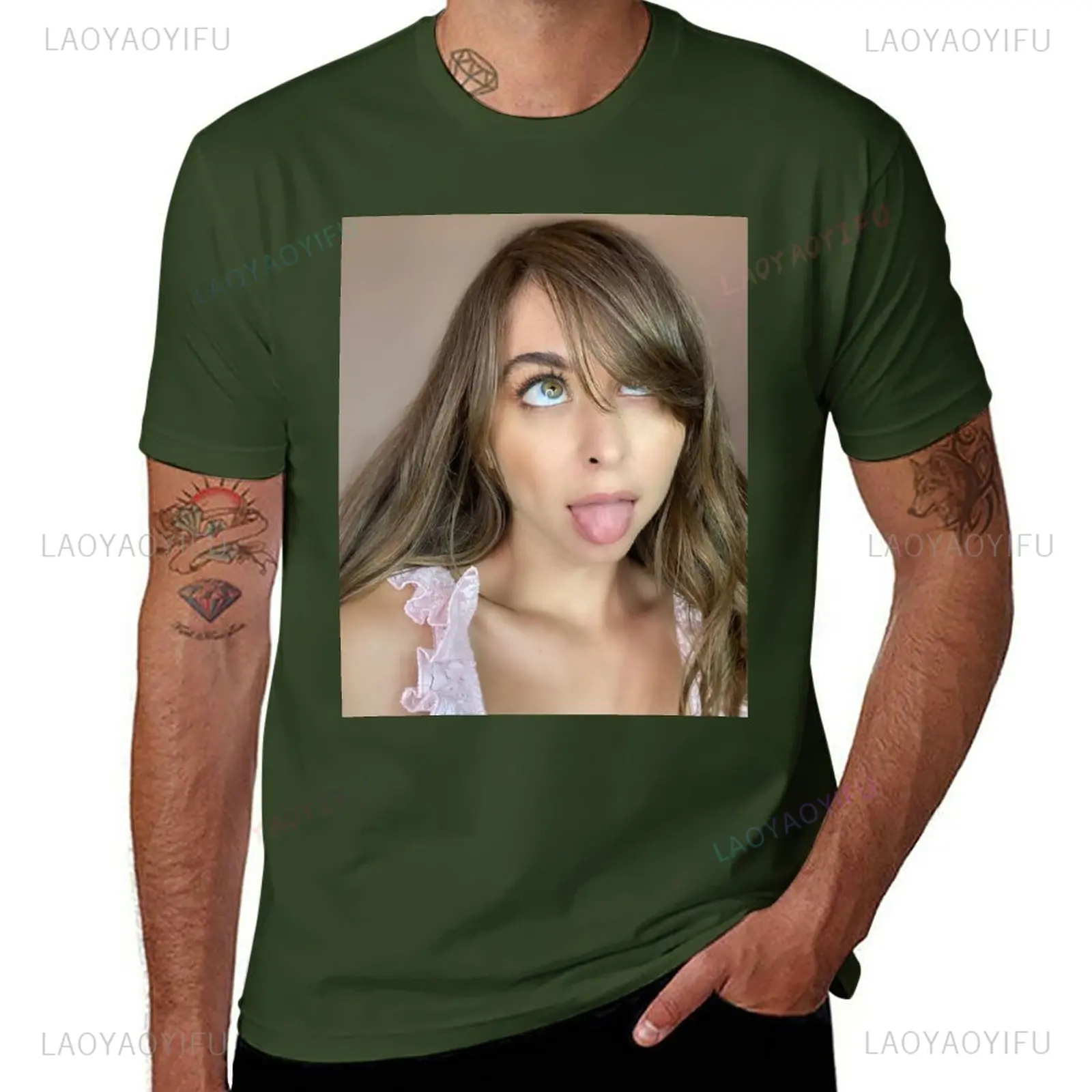 Funny New Riley Reid T-Shirt Custom T Shirts Design Your Own Boys Animal Print Shirt Mens High Quality Cotton T-shirts Hip Hop