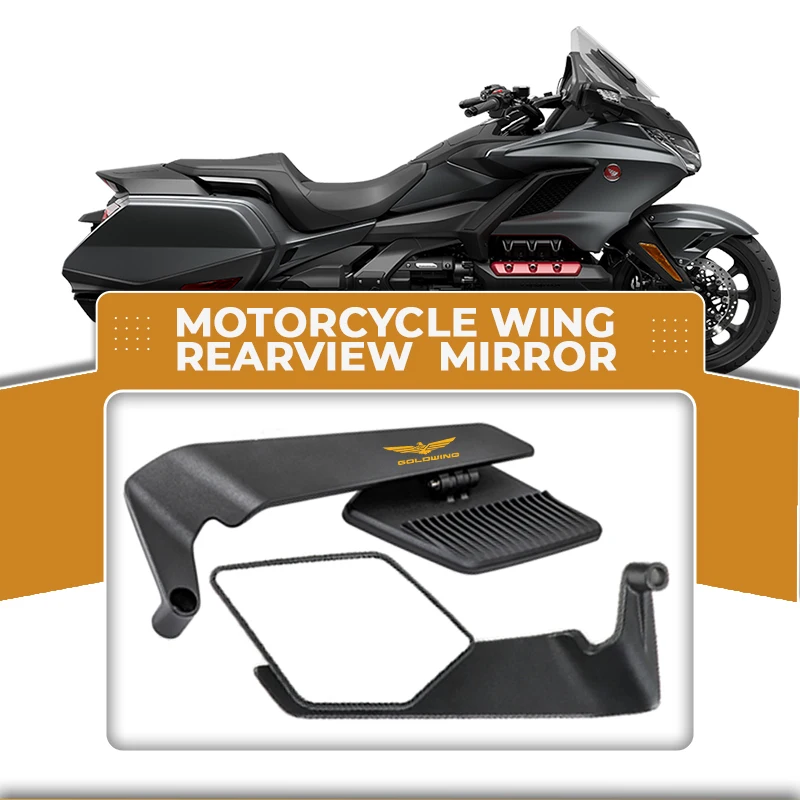 

Anti-Fog Anti-Glare Folding Wind Wing Motorcycle Rearview Mirror For HONDA Goldwing 1800 GL1800 GOLDWING1800 GL1200 1000 GL1500