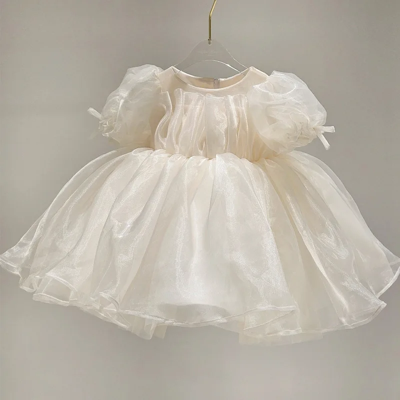 Girls Baby Spring Summer Birthday Celebration Children's Princess Dress Stylish High-end Girl's Fluffy Dress