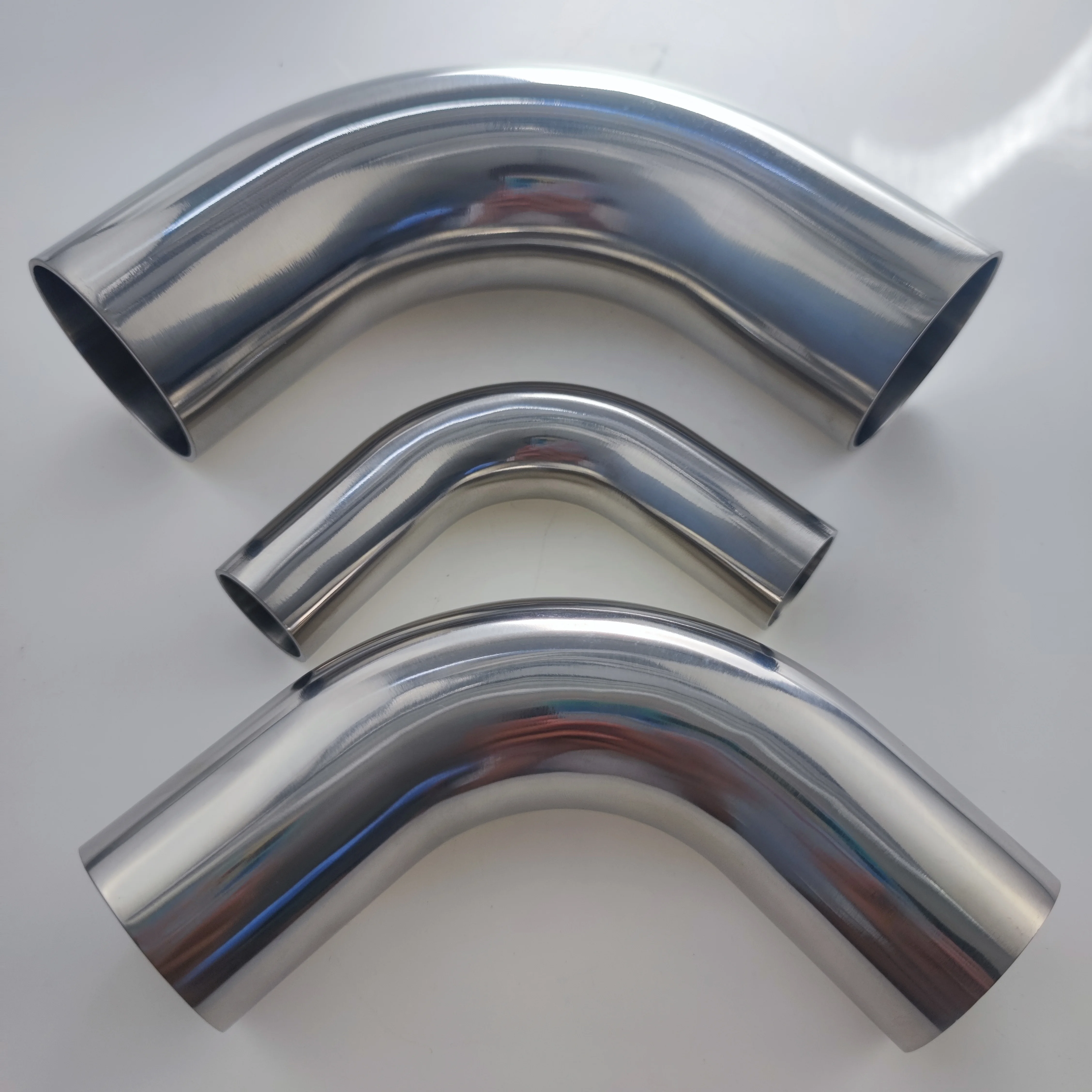 EP/BA 등급 스테인리스 스틸 엘보 티 감속기, 전해 연마 3A 연장 용접, BPE 표준 316L 자동 용접