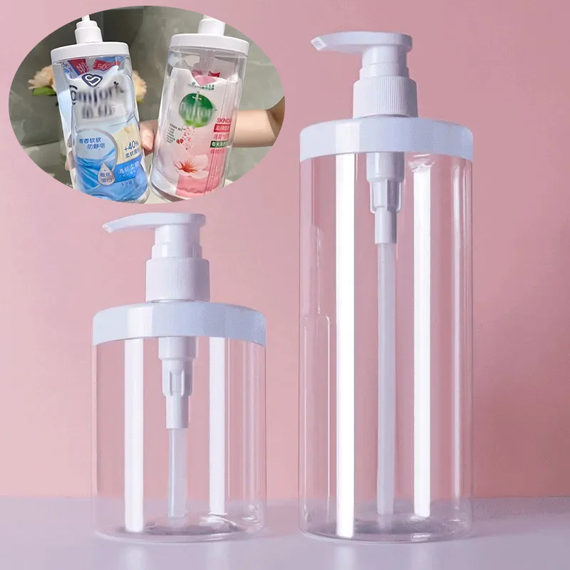 

Диспенсер для бутылок с насосом, многоразовая банка с широким горлышком, стильная пустая бутылка с насосом, контейнер для душа в ванной комнате для лосьона, шампуня, кондиционера