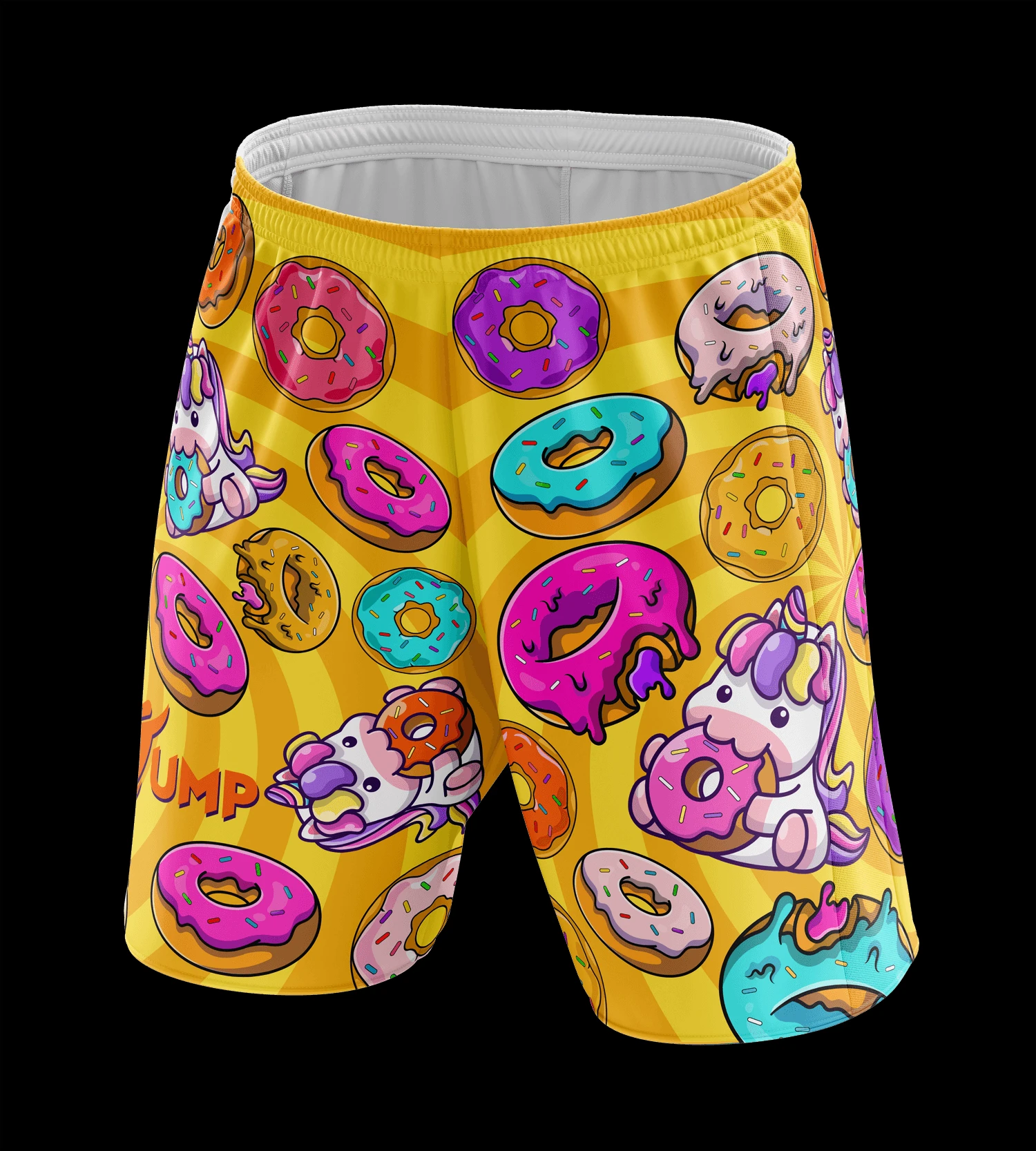 

2026Kawaii Unicorn Donut 3D Print Quick Dry Casual Shorts Family Matching Oversized Pants Suitable for Daily Wear and Training