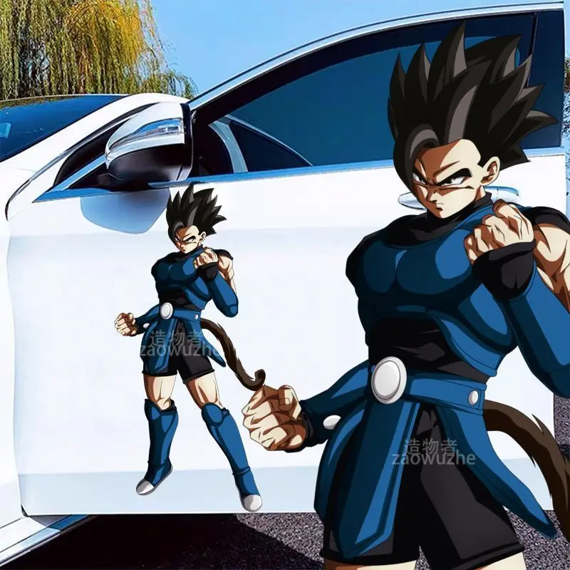 

Наклейка на автомобиль Dragon Ball, пленка для защиты от царапин, наклейка с Сон Гоку Супер Сайян, водонепроницаемая, солнцезащитная, аксессуар для автомобиля
