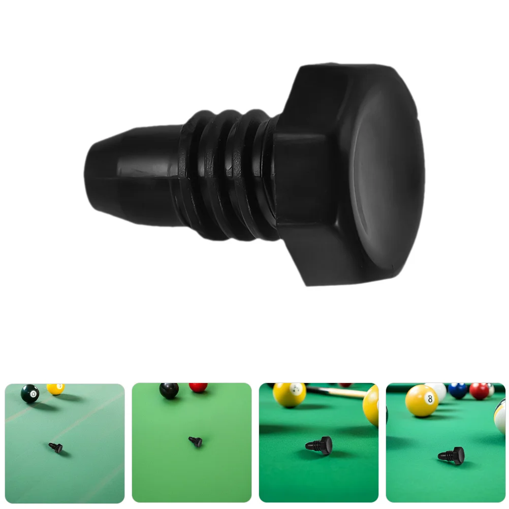 

8Pcs Pool Cue End Protectors Black Plastic 2.2x1.5cm Cylindrical Replacement Covers Snooker Billiard Rod Tail Cover