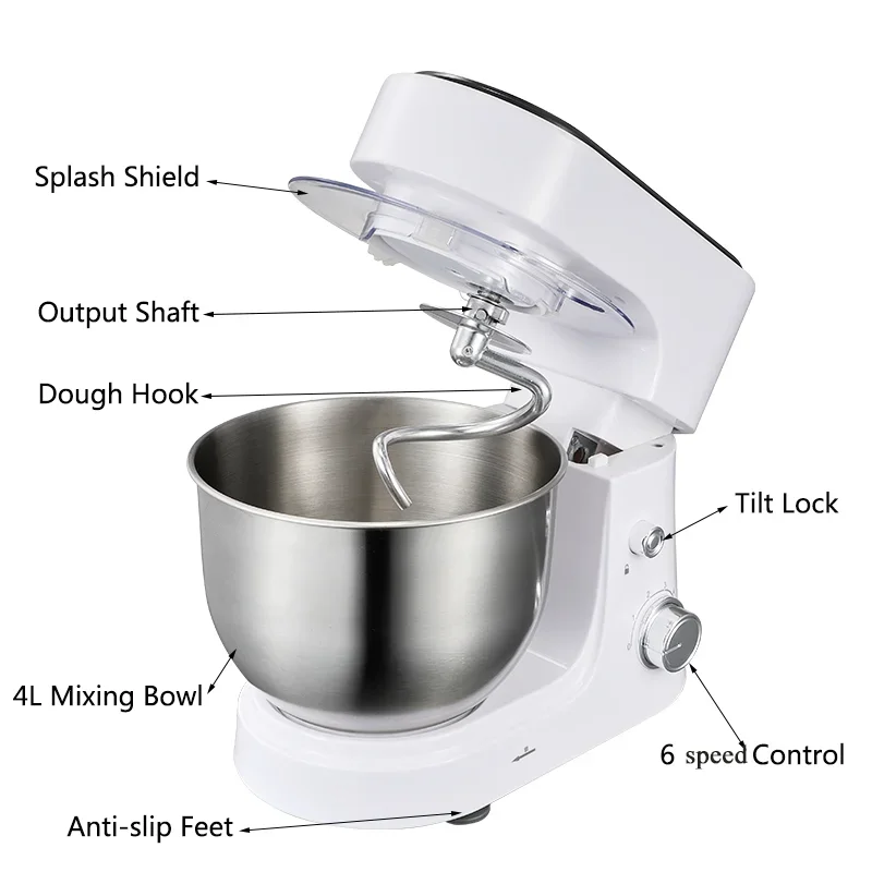 kitchen food mixer baking mixer machine high quality food dough mixer 800w 1000w 1200w batedeira planetaria