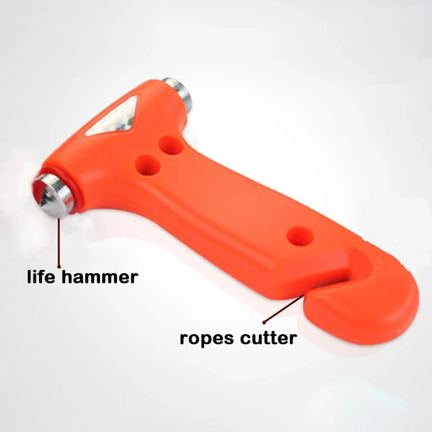 2 In 1 Mini Car Safety Hammer Life-Saving Escape Hammer Cutting Rescue Tool Multi Tool Car Window Broken Emergency Glass Breaker