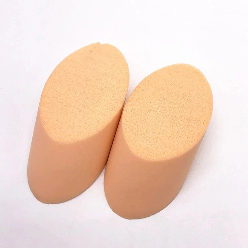 SAIANTTH cylinder Beveled cosmetic puff soft beauty makeup sponge make up tool latex face puff esponja maquiagem retail bag 2pcs