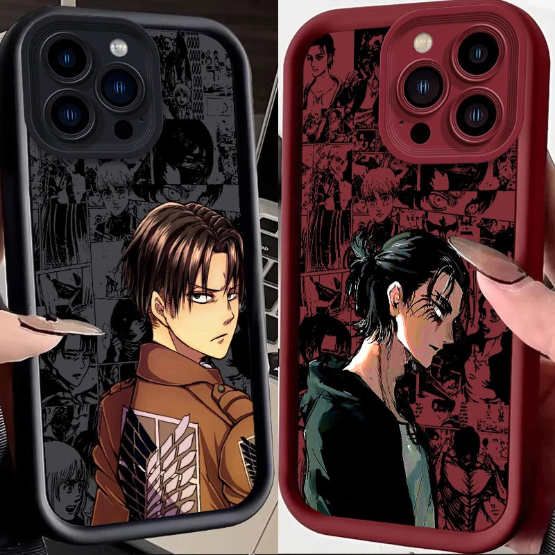 Attack On Titan Anime Comic Art Eye Ladder For Apple iPhone 15 14 13 12 11 XS XR X Pro Max Plus Funda Phone Case