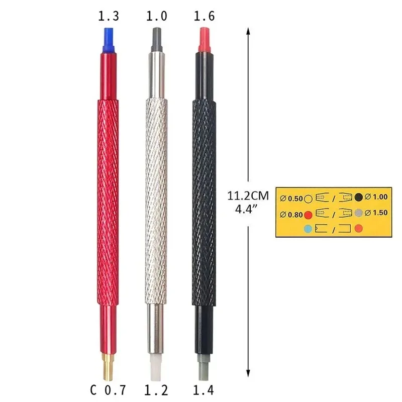 Outil de réparation de tête en caoutchouc pour horlogers, presseurs de réparation de montre, kit de montage de poussoir, goupille de presseur à main, support de montre, 3 pièces