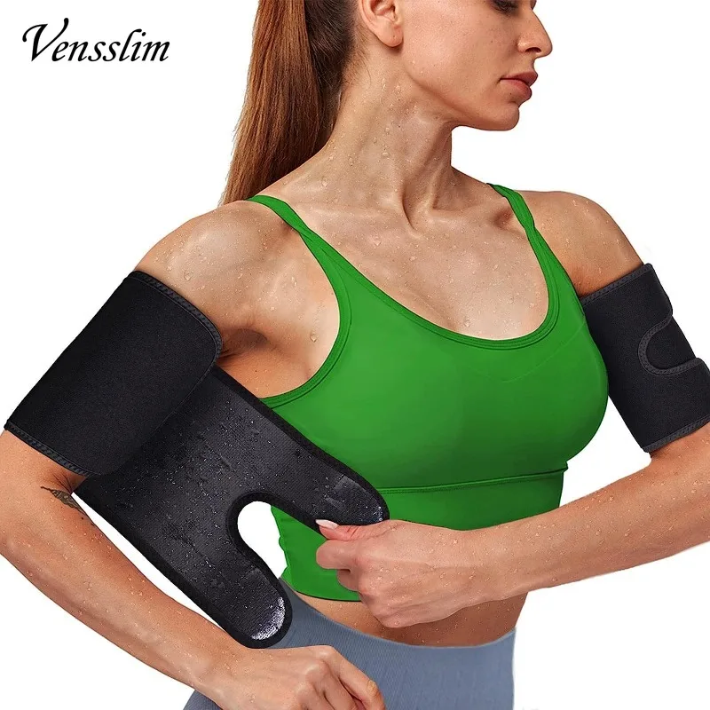 Vensslim 2-teiliges Damen-Armformer-Trimmer, Kompression, Sauna, Schweißgürtel, Body Shaper-Bänder, Fatburner, Armkontrolle, schlankes Korsett
