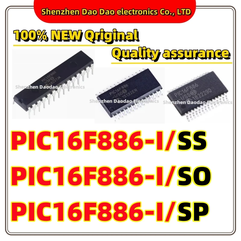 

PIC16F886-I/SS PIC16F886-I SO PIC16F886-I SP PIC16F886 DIP-28 SSOP-28 SOP-28 IC Chip