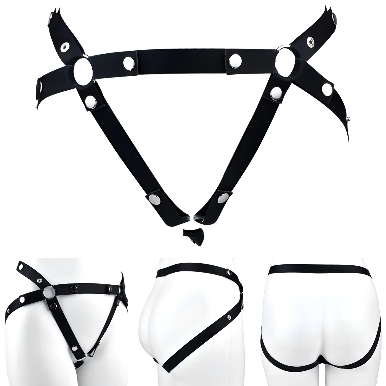 FRRK PU Breast Harness Belt for Couple Adults Games Forplay Erotic Accessories Restraint Breast Bra SM Sexual Belt Restraint Sex