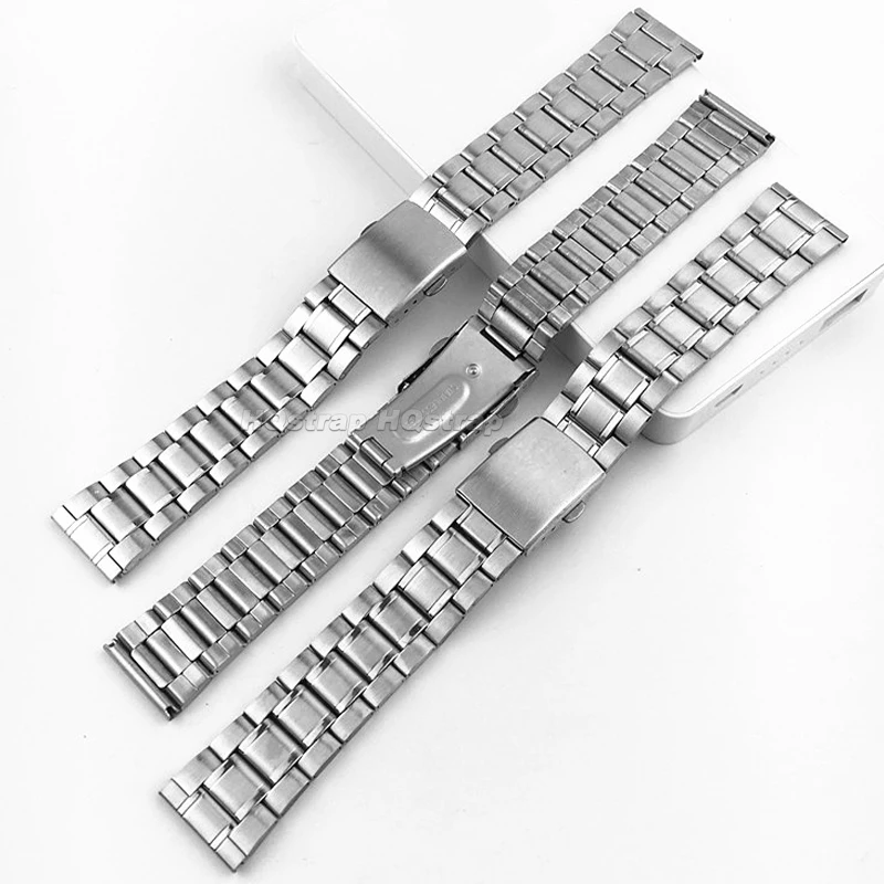 حزام بديل من الستانلس ستيل ، سوار ساعة معدني قابل للطي ، 3 حبات ، 12 إبزيم ، 14 مشبك ، 16 من من من المعدن ، 18 من من من من المعدن ، 20 من ، 22 من ، 24 من الأحزمة