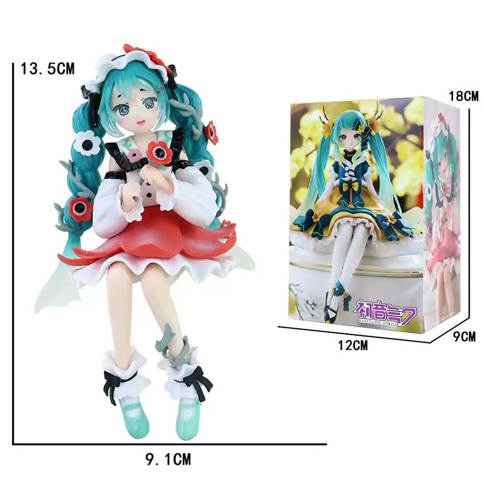 Nueva Figura de Anime de Hatsune Miku, Juguetes de Colección de Hadas de Flores, MIKU Kawaii, Figura de Acción de PVC, Muñecas de Dibujos Animados, Regalos de Cumpleaños