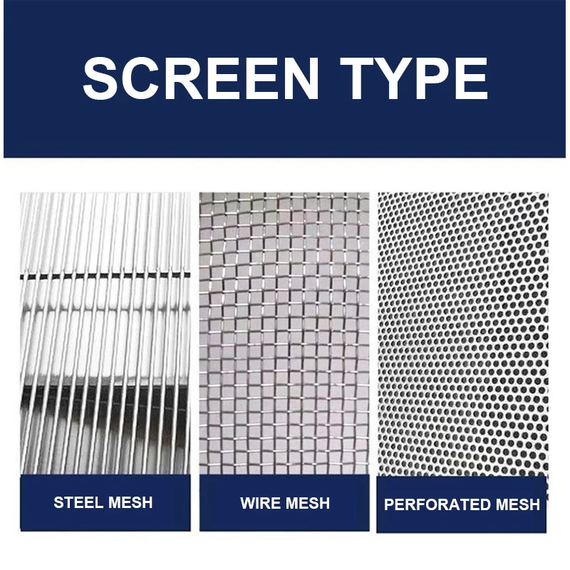 Mesh Food Vibrating Sieve Machine Shake Deck Screener Impurities Remover Large Granular Material Screening Maker