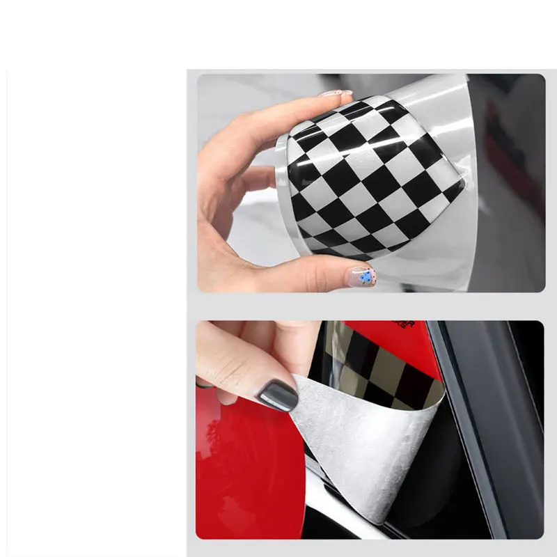 Car Exterior Modification A-Pillar Triangular Window Decoration Sticker For MINI JWC COUNTRYMAN U25 Car Accessories