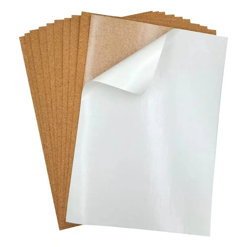 2/4/8Pcs Cork Board 11.81X 8.27inch , 2mm Thick Brown Cork Board Rectangular Wood Block Suitable for Bulletin Boards, Wooden Mats, Coasters, Placemats, Office, Kitchen, Restaurant, DIY Craft Materials image 2