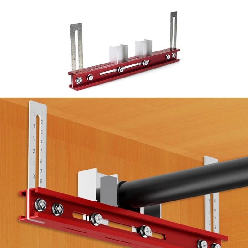 Letak Letak Perangkat Keras Jig Alat untuk Plon -Wardrobe Mounting Alignment KXRE