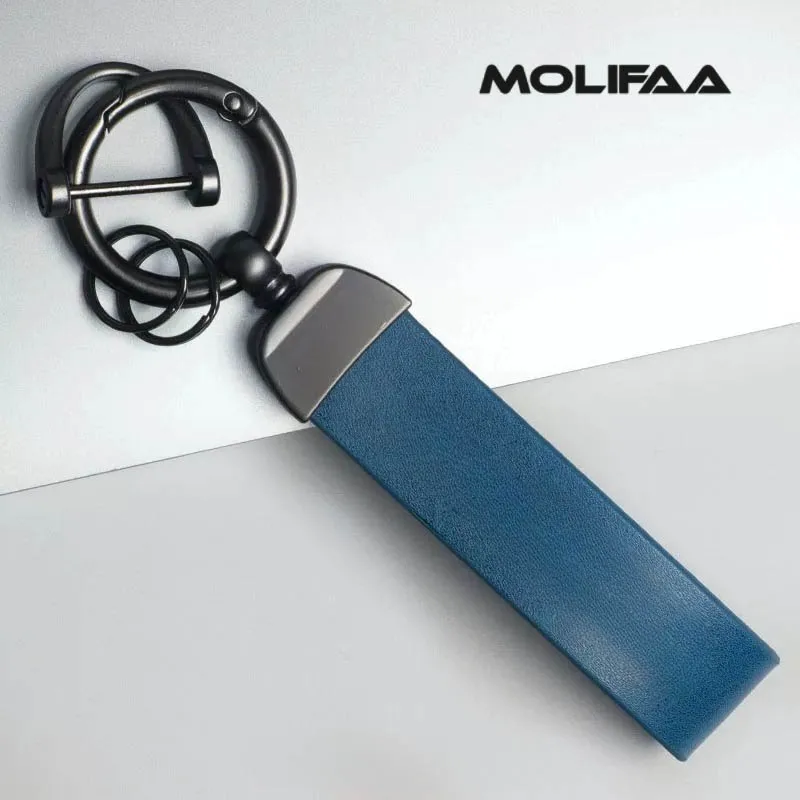 

for LAMBRETTA G350 X250 X300 V125 Motorcycle Keychain Pu Leather Key Case Cover Ring Buckle Key Chain Accessories