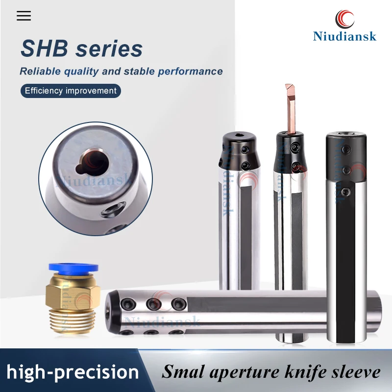 

SHB Precision Knife Sleeve SHB16/20/22/25-03 04 08 12 Numerical Control Lathe Small Aperture Boring Tool Inner Hole Tool Sleeve