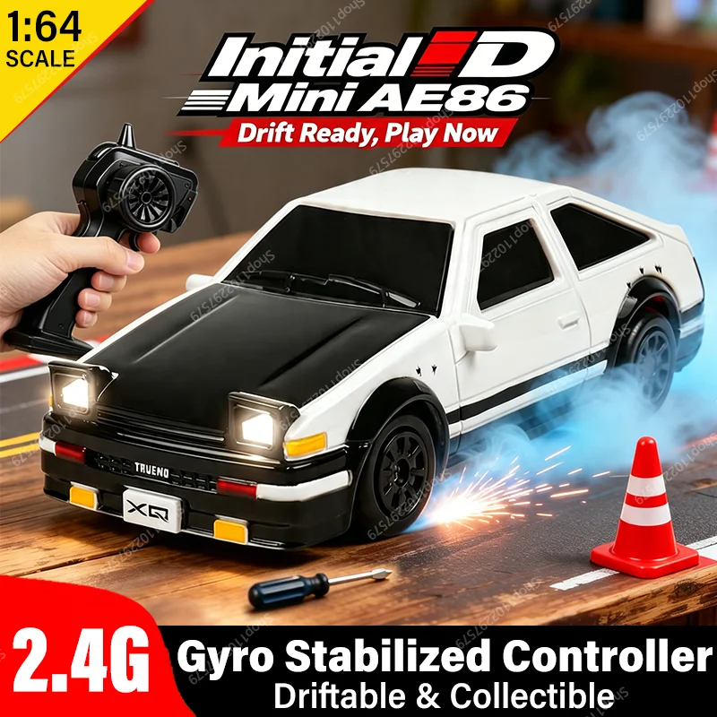 New Mini RC Cars High Speed Vehicle Model 360° Spin Drift 1/64 Scale 2.4Ghz Remote Control Professional Kids Toys Birthday Gifts