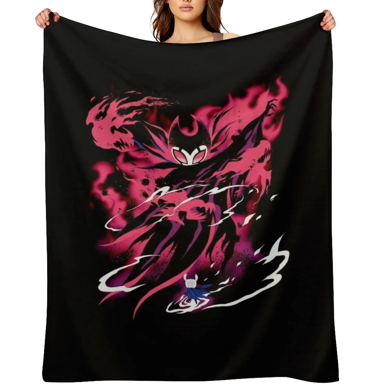 ERPGroup Hollow Knight Merch Hollow Knight Troupe Master Throw Blanket Bed Fashionable Vintage Loose Blankets