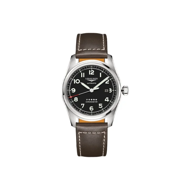 LONGINES Spirit Collection Automatic Mechanical Movement 100m Waterproof Men's Watches Watch 42mm Black Dial L3.811.4.53.0
