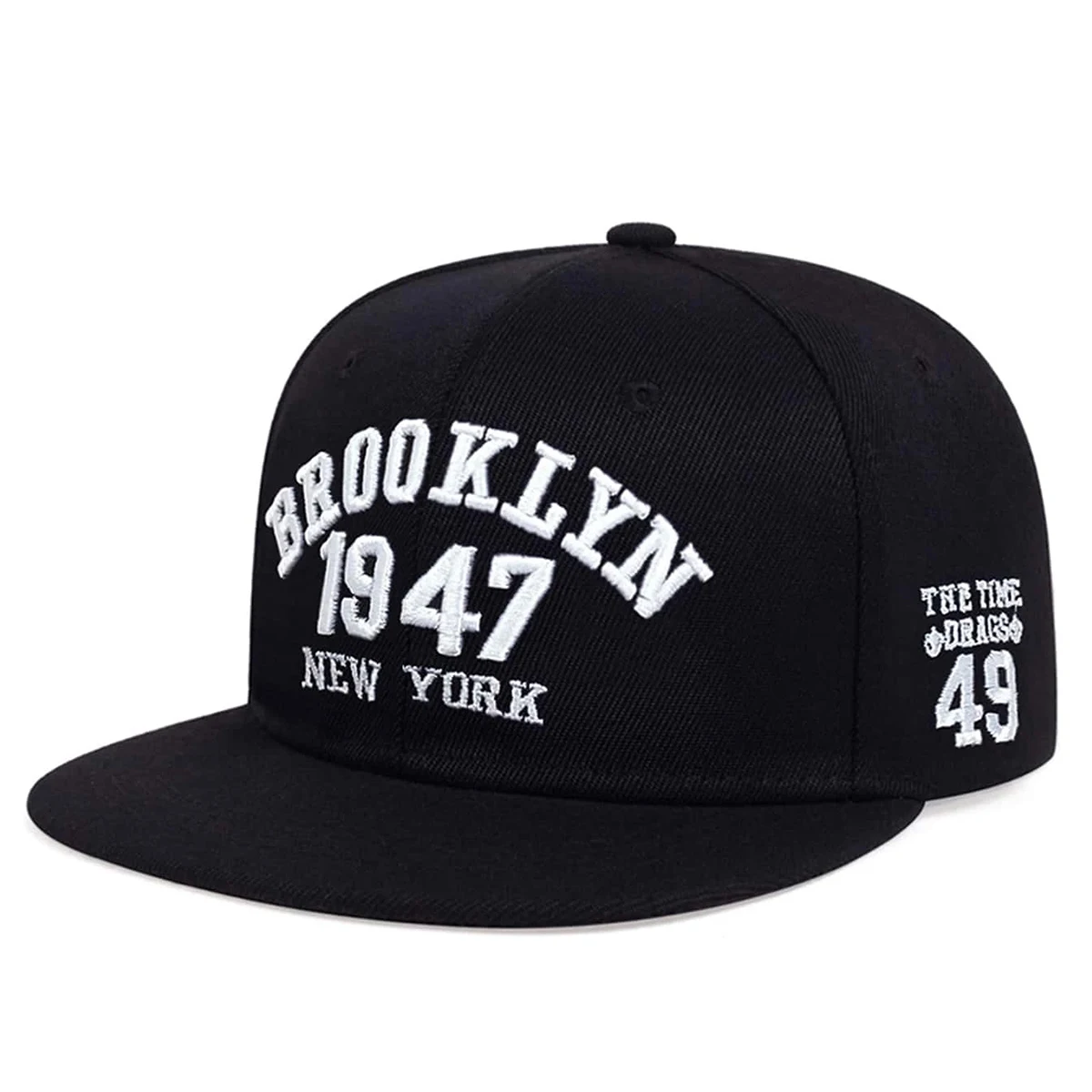 1947 Brooklyn Embroidery Snapback Hat High Quality Baseball Cap Men\'s Versatile Pattern Casual  Adjustable Hip Hop Sports Hat