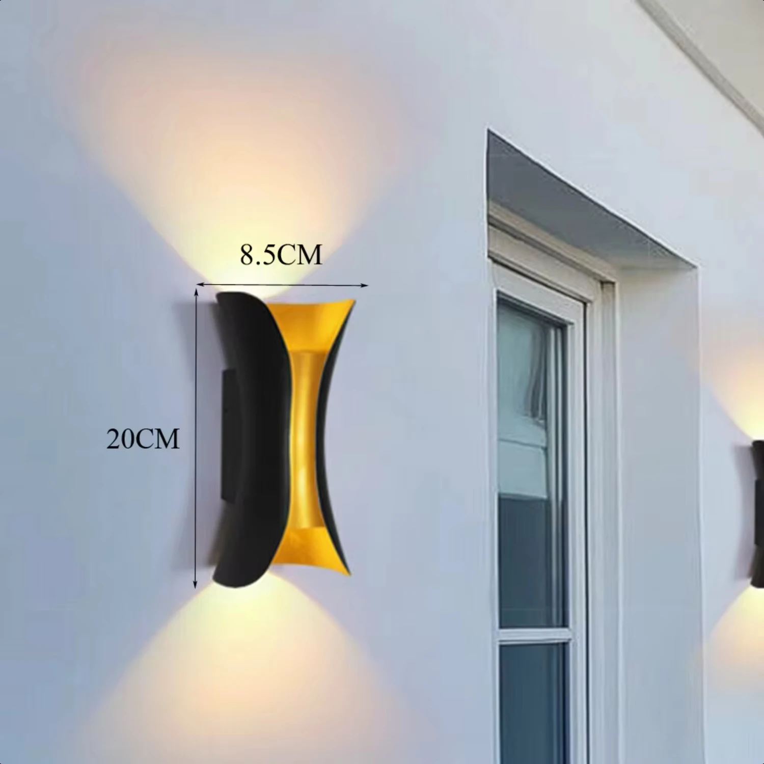 LOYALHEARTD 12W  Outdoor/Indoor Wall Sconce /Down Lamp Waterproof Aluminum Wall Light Fixture Garage