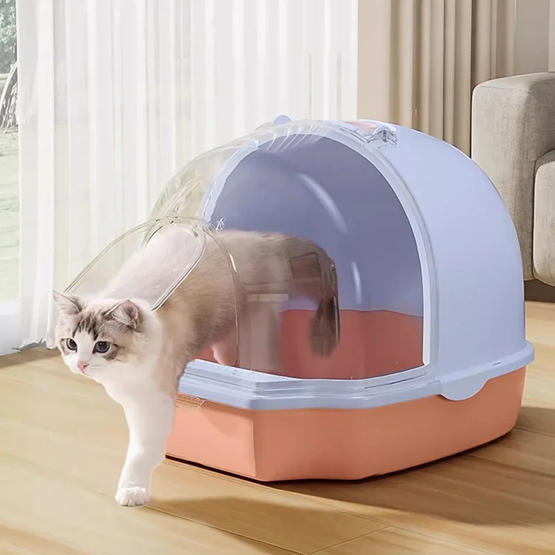 Enclosed Cat Litter Box Tray Camping Japanese Bath Toilet Bowl Portable Litter Box Accessories Areneros Para Gato Pet Products