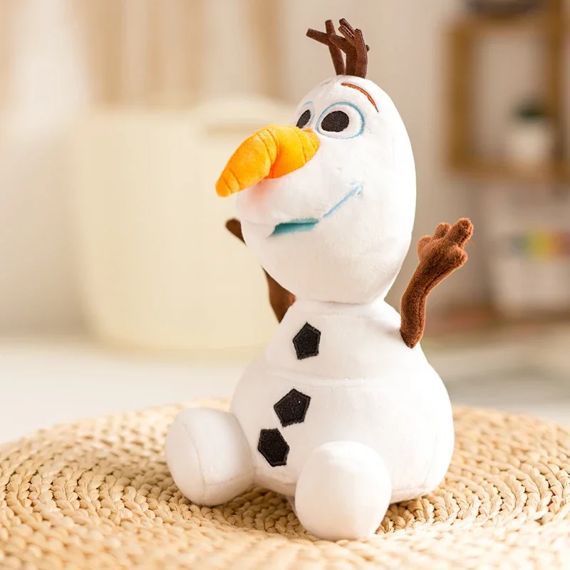 Original disney congelado olaf pelúcia kawaii boneco de neve brinquedos figura de ação modelo macio recheado animes boneca brinquedos para presentes das crianças