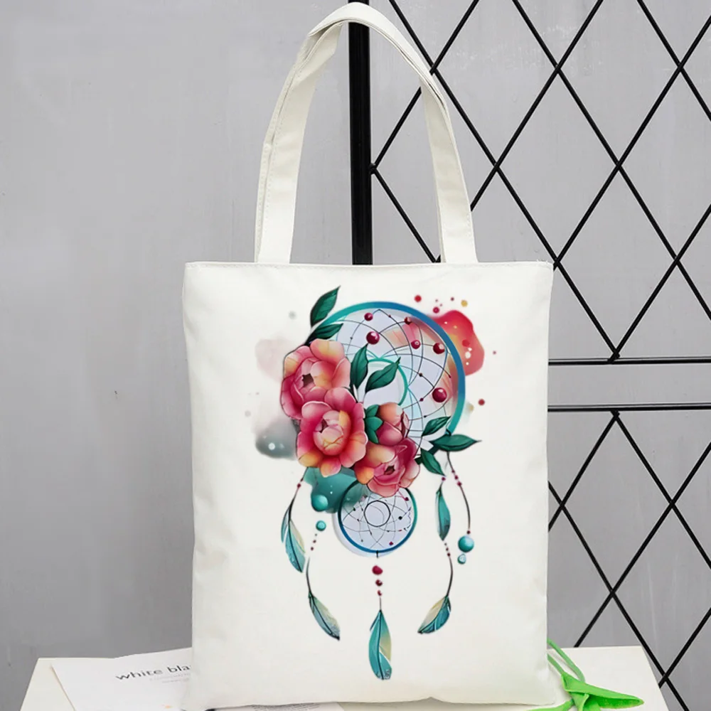 Dream Catcher shopping bag shopper handbag canvas jute bag eco recycle bag bag foldable boodschappentas sac tissu