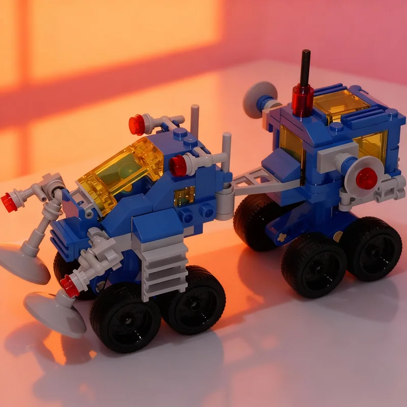 

194pcs MOC Micro Space Uranium Search Vehicule Classic Model Building Toys Blocks Construction Idea Christmas Gift Education